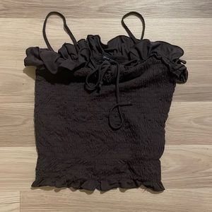 Grey American Eagle blouse